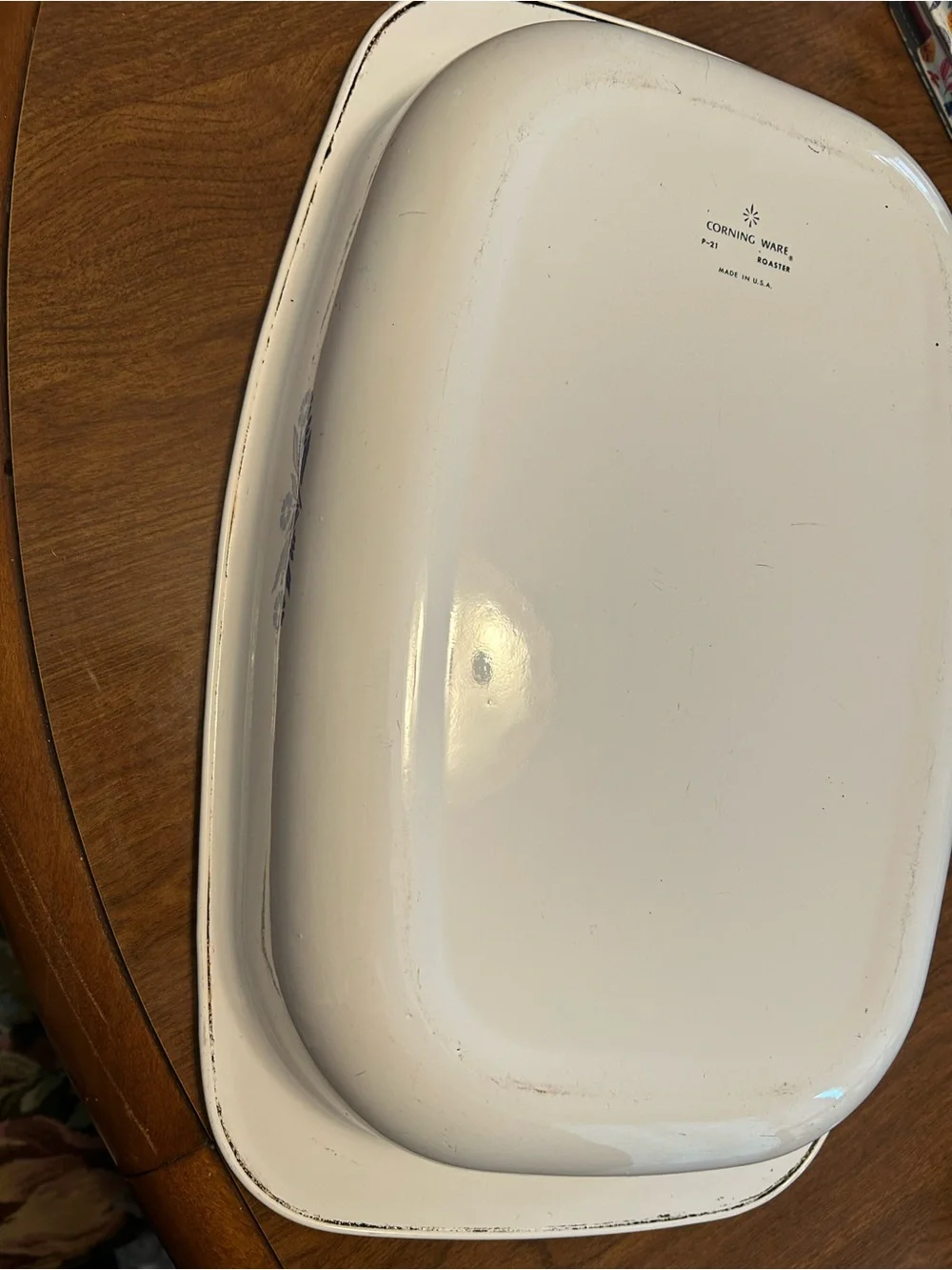 Corningware White P21 Vintage baking dish